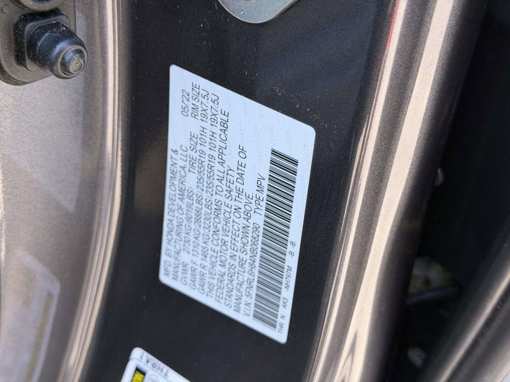 2022 Honda Odyssey Touring