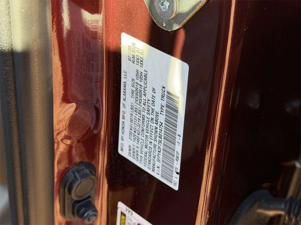 2020 Honda Ridgeline RTL-E