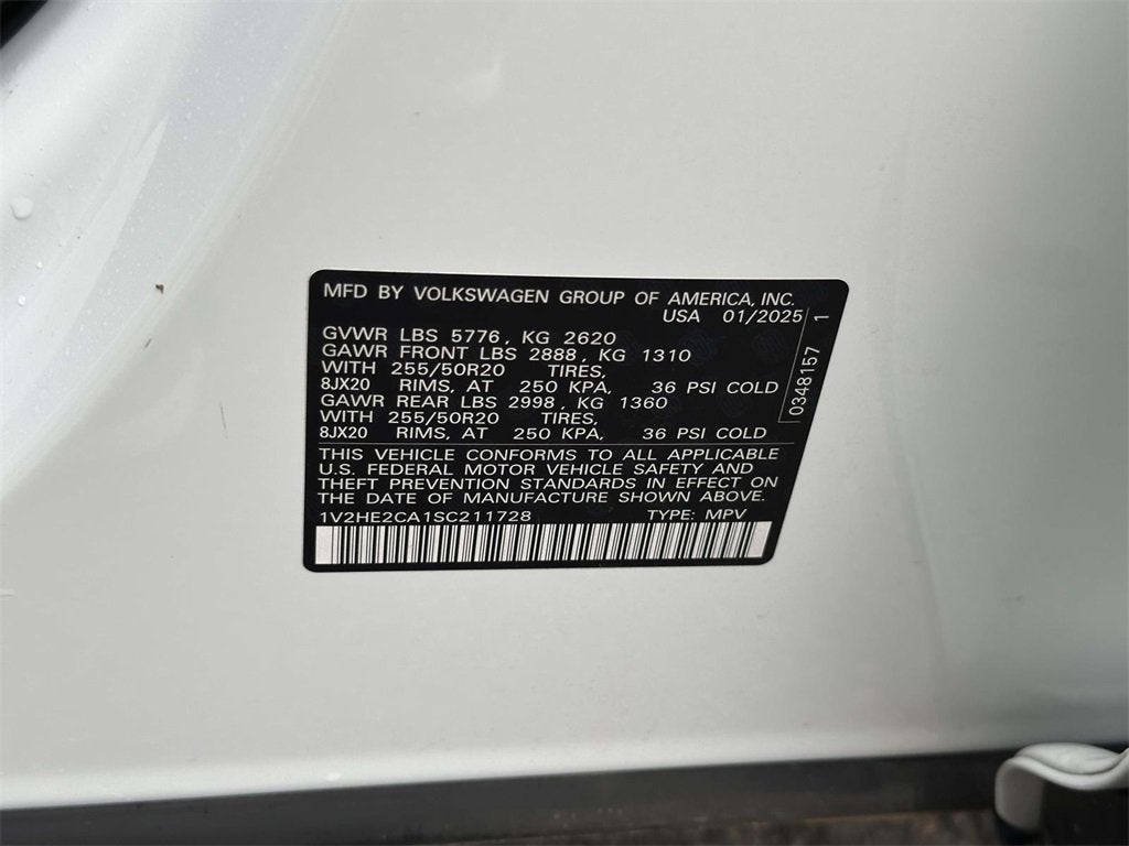 2025 Volkswagen Atlas Cross Sport 2.0T SE w/Technology