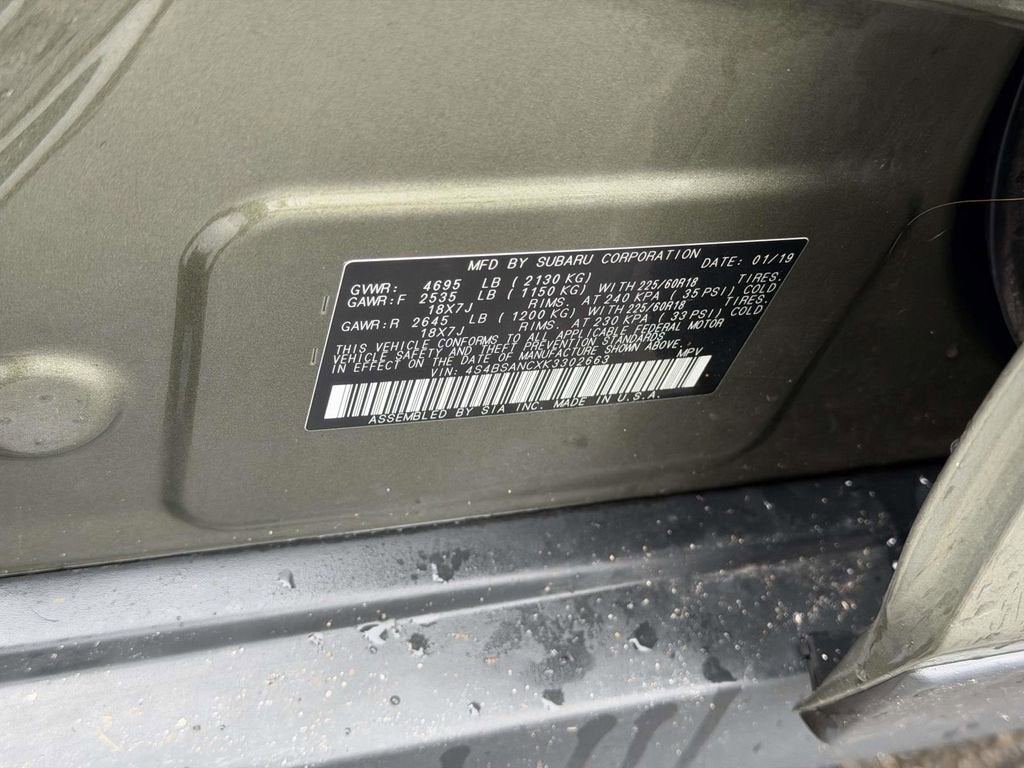 2019 Subaru Outback 2.5i