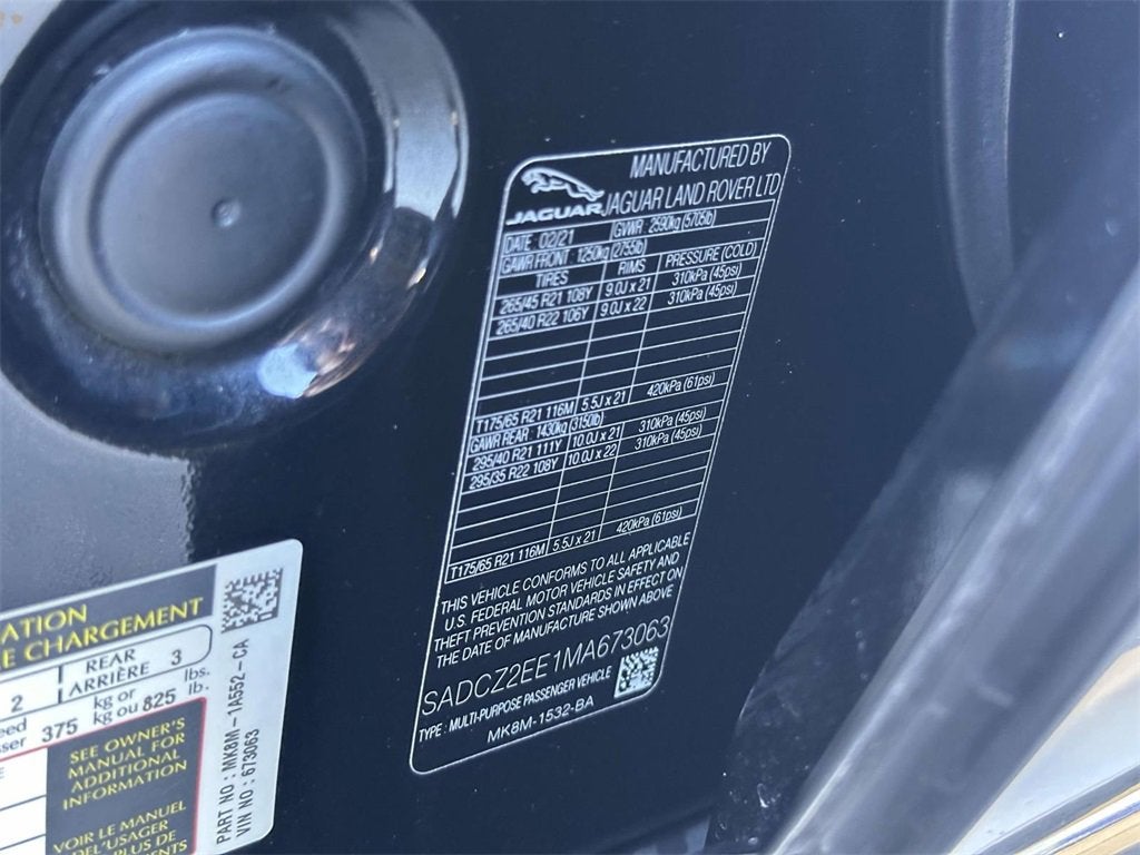 2021 Jaguar F-PACE SVR