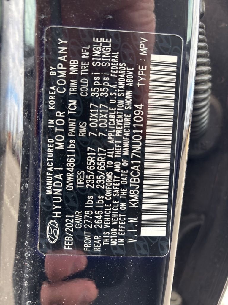 2022 Hyundai Tucson Hybrid Blue