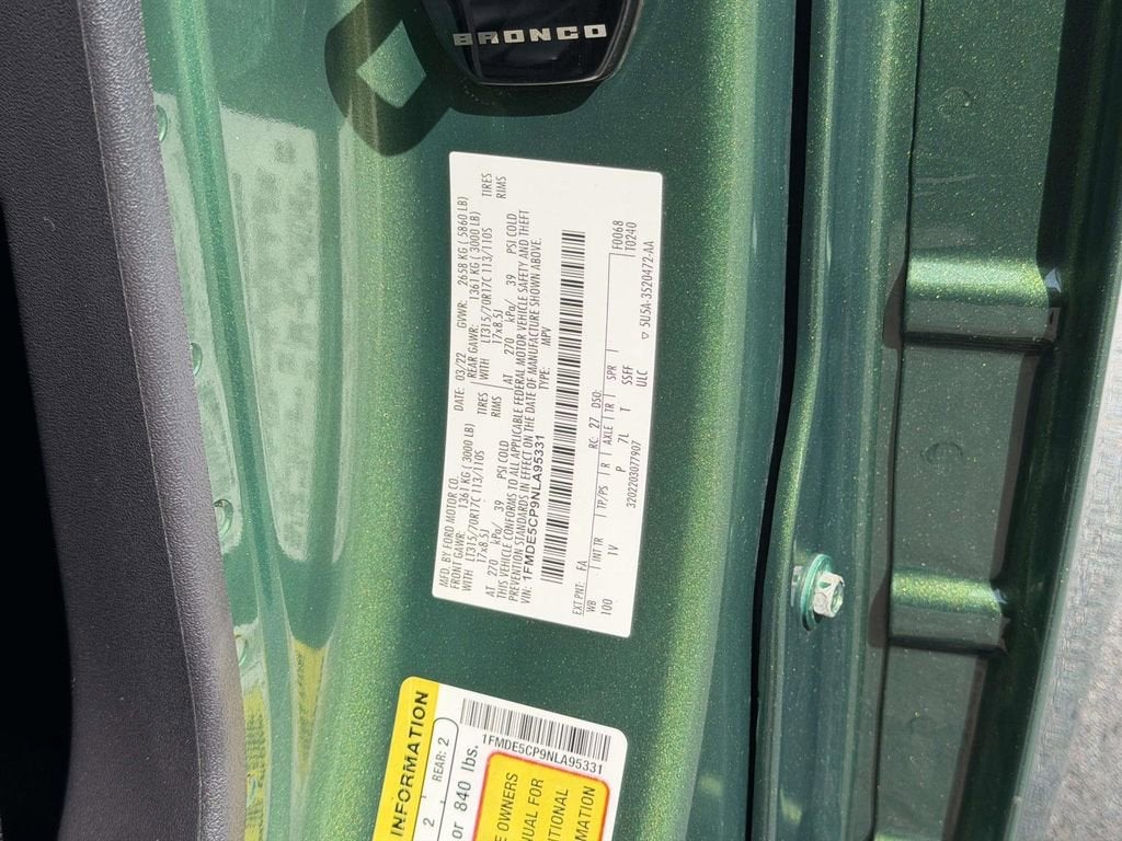 2022 Ford Bronco Badlands