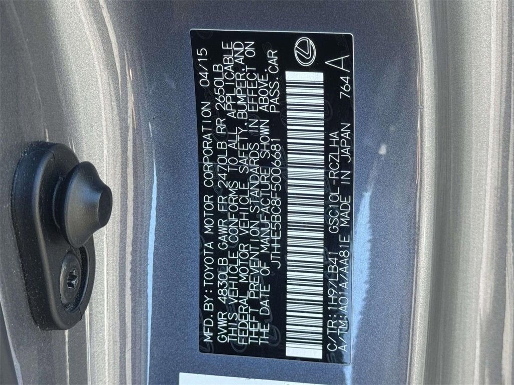 2015 Lexus RC 350 350