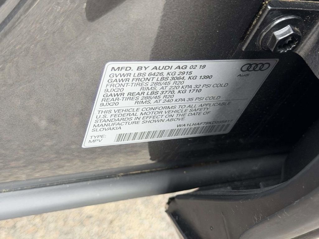 2019 Audi Q7 45 Premium Plus