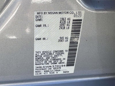 2023 Nissan Altima 2.5 SR