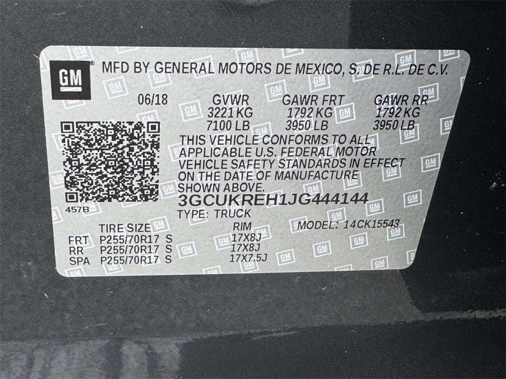 2018 Chevrolet Silverado 1500 LT