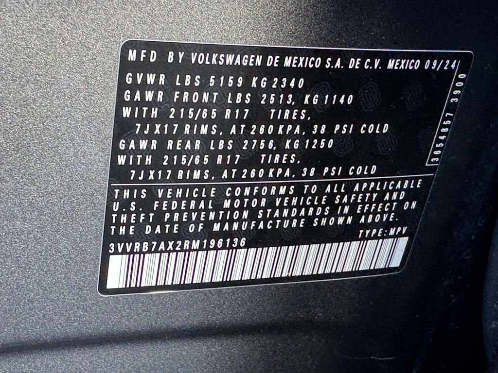 2024 Volkswagen Tiguan 2.0T S