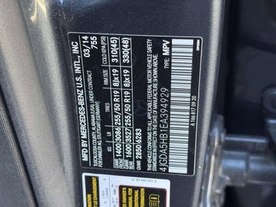 2014 Mercedes-Benz M-Class ML 350