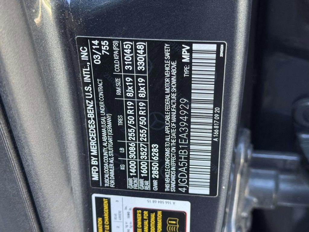 2014 Mercedes-Benz M-Class ML 350