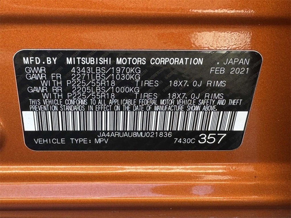 2021 Mitsubishi Outlander Sport 2.0 ES