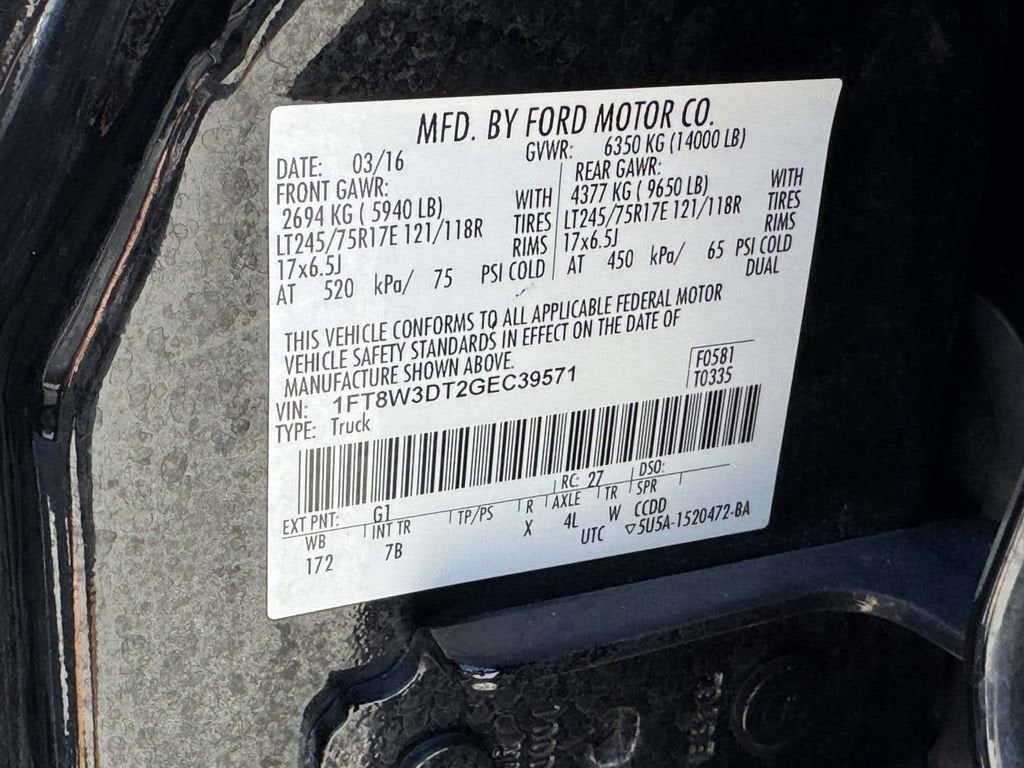 2016 Ford Super Duty F-350 DRW Platinum