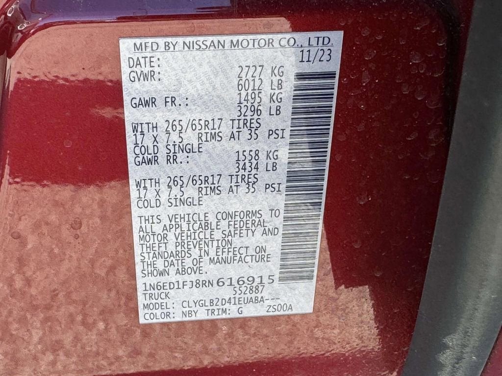 2024 Nissan Frontier SV