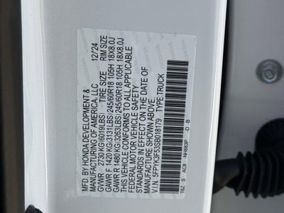 2025 Honda Ridgeline RTL