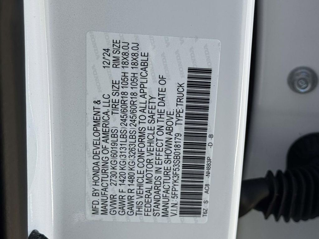 2025 Honda Ridgeline RTL