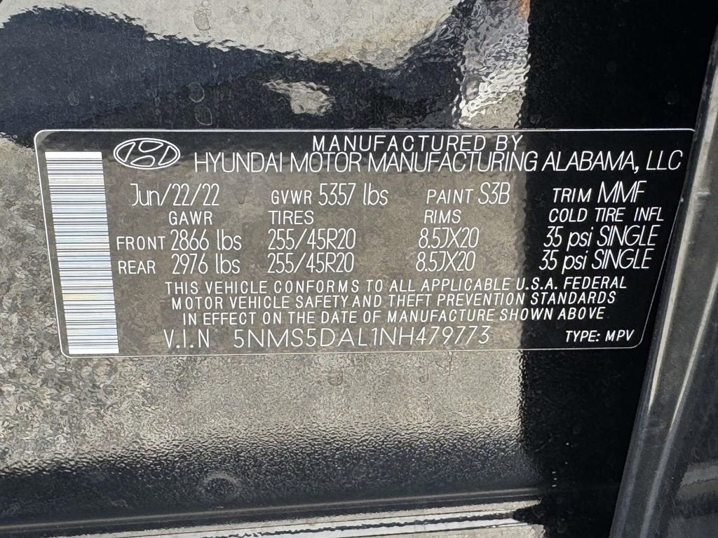 2022 Hyundai Santa Fe Calligraphy