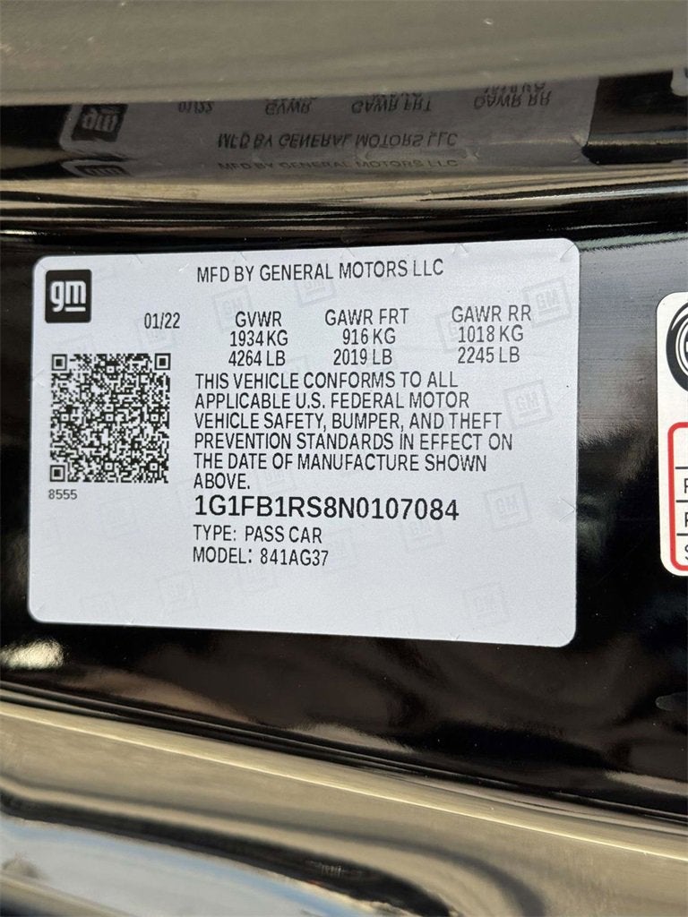 2022 Chevrolet Camaro 1LT