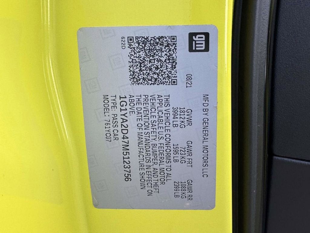 2021 Chevrolet Corvette Stingray