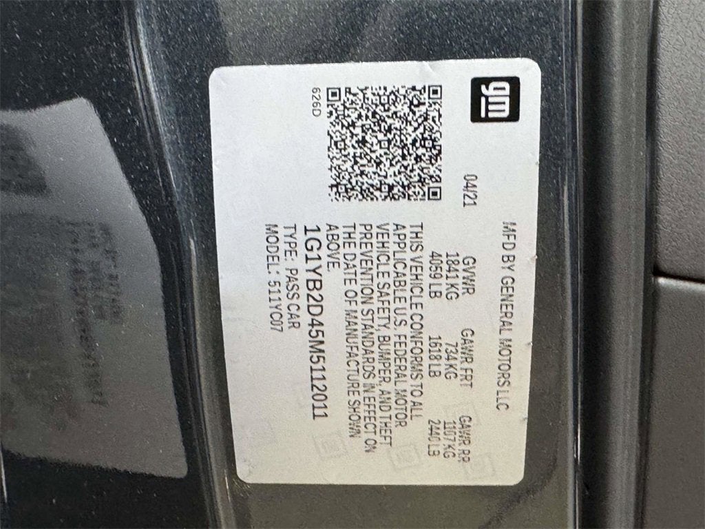 2021 Chevrolet Corvette Stingray