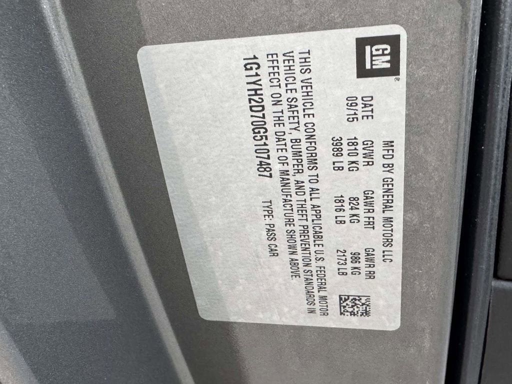 2016 Chevrolet Corvette Stingray Z51