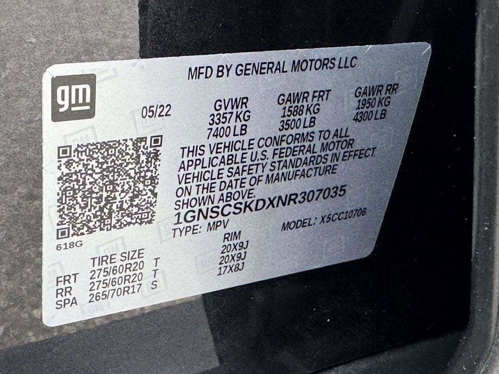 2022 Chevrolet Tahoe Premier