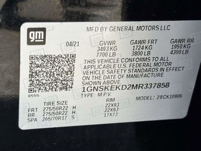 2021 Chevrolet Suburban RST