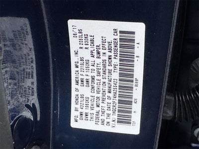 2017 Honda Accord Sedan EX