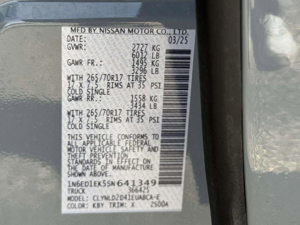 2025 Nissan Frontier PRO-4X