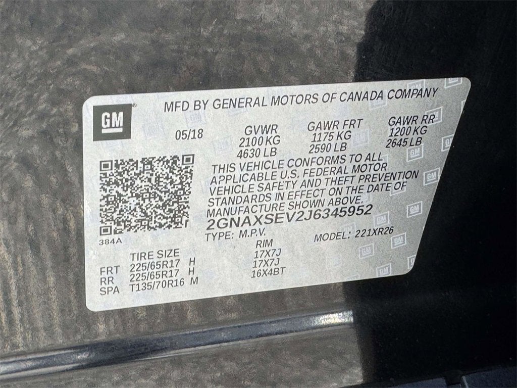 2018 Chevrolet Equinox LT