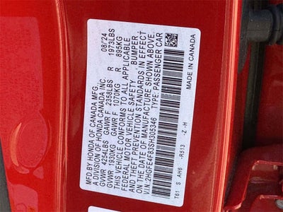 2025 Honda Civic Sedan Hybrid Sport