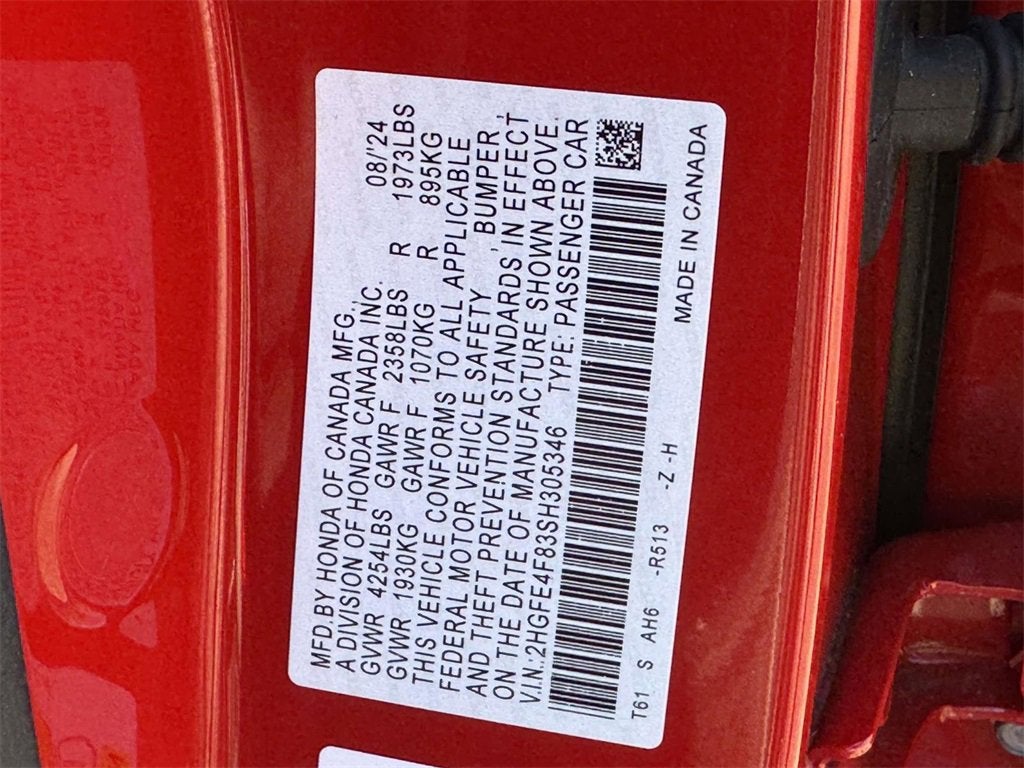 2025 Honda Civic Sedan Hybrid Sport