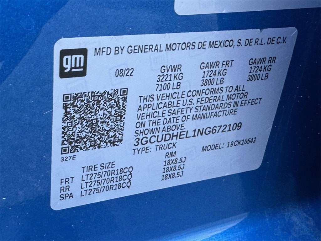 2022 Chevrolet Silverado 1500 ZR2