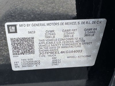 2019 GMC Sierra 1500 AT4