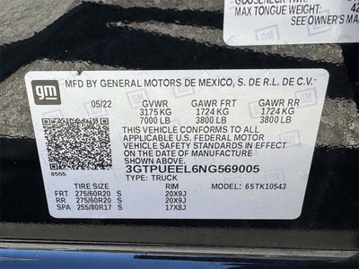 2022 GMC Sierra 1500 AT4