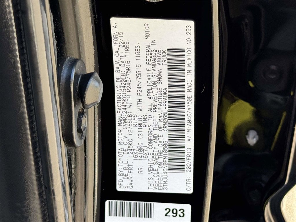 2015 Toyota Tacoma PreRunner