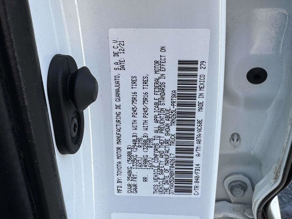 2022 Toyota Tacoma SR
