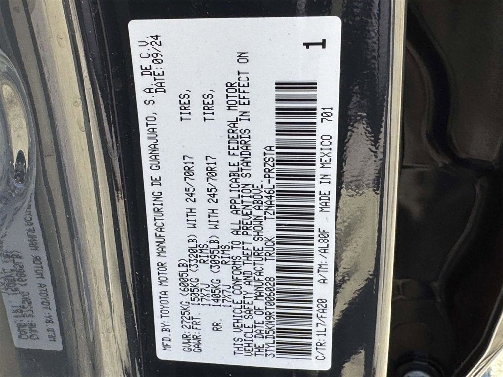 2024 Toyota Tacoma SR