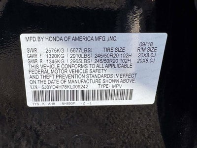 2019 Acura MDX 3.5L Technology Pkg w/Entertainment Pkg