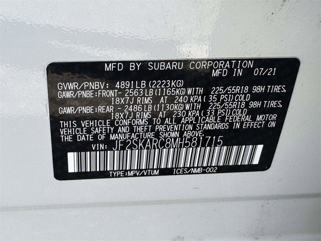 2021 Subaru Forester Sport