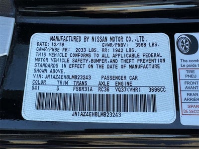 2020 Nissan 370Z Coupe Base