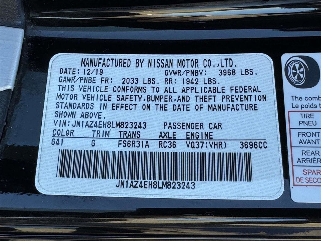 2020 Nissan 370Z Coupe Base