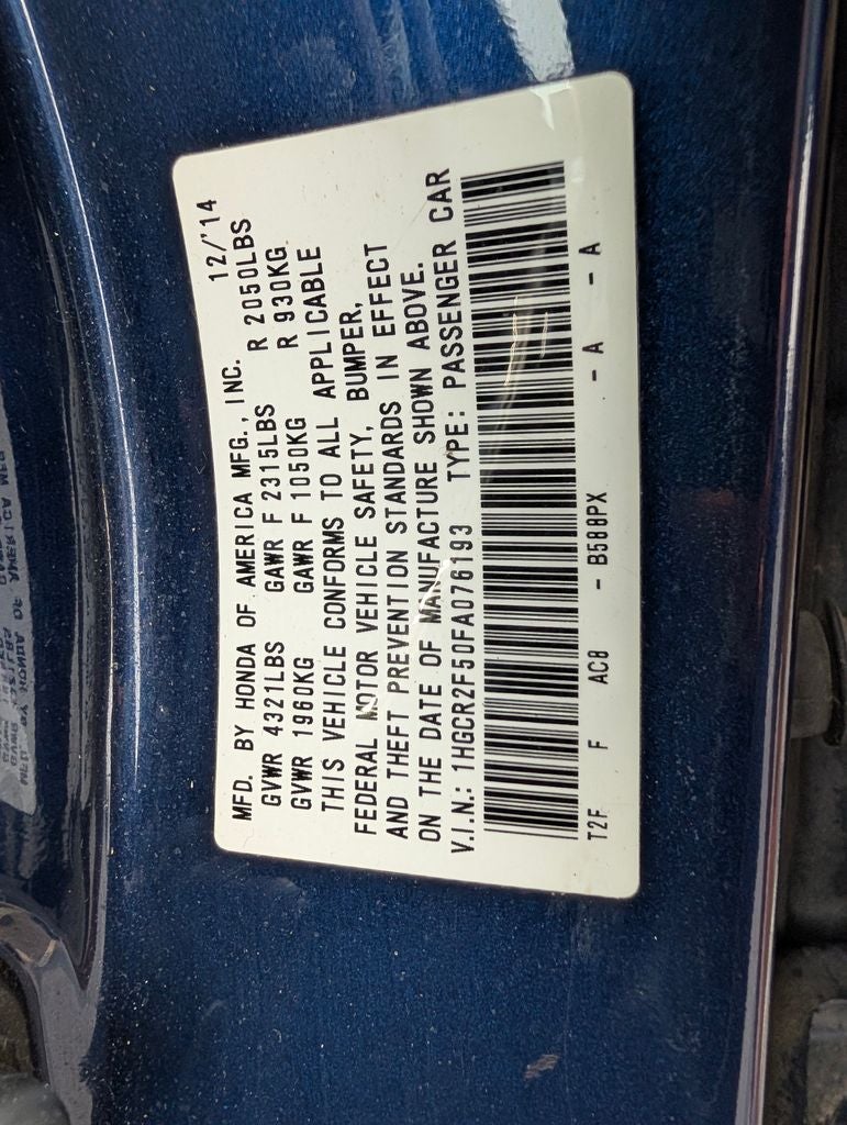 2015 Honda Accord Sport