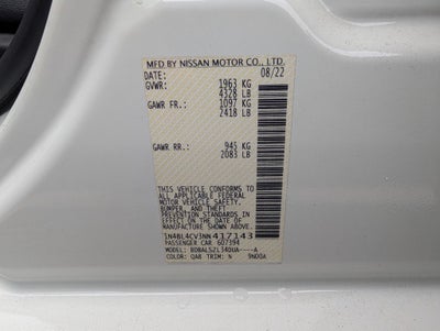 2022 Nissan Altima 2.5 SR