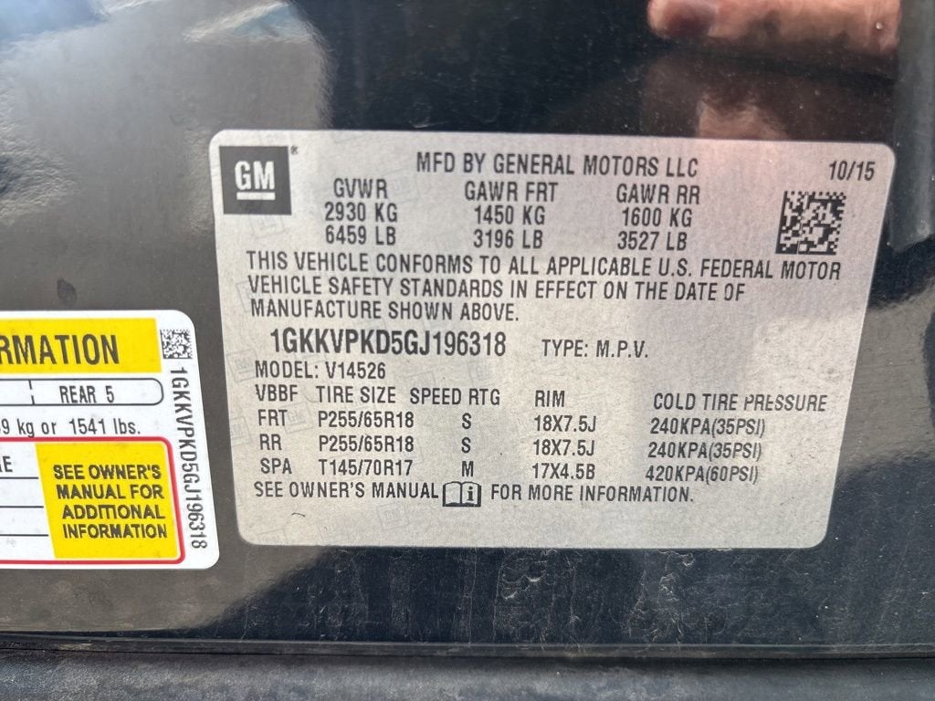 2016 GMC Acadia SLE
