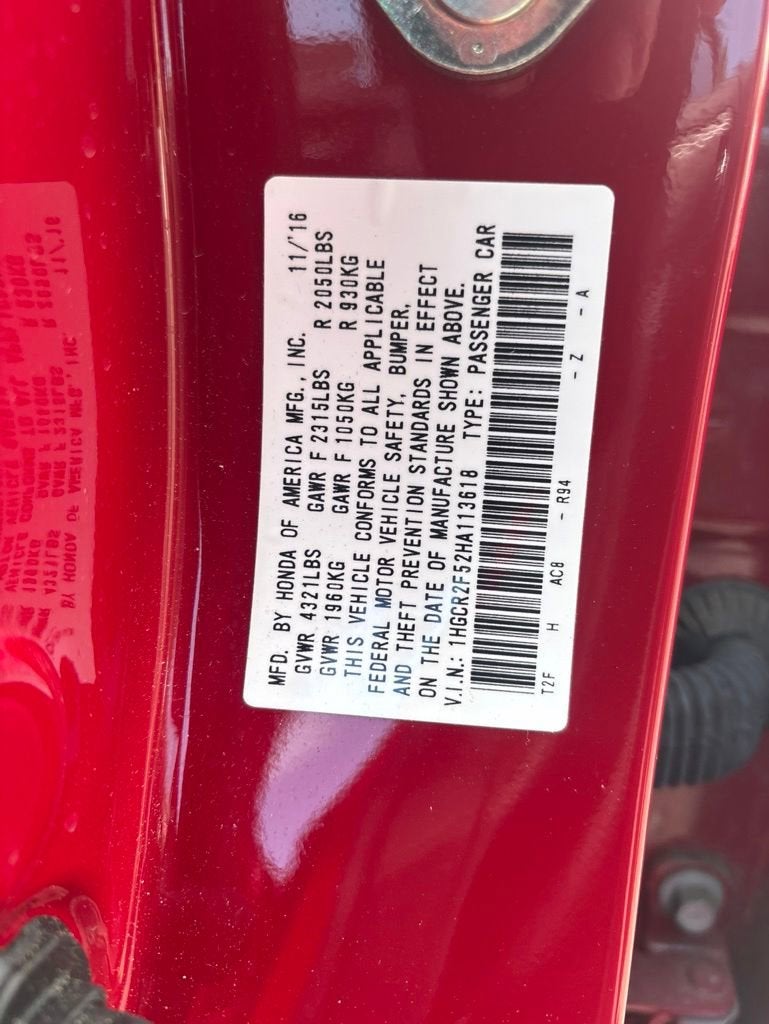 2017 Honda Accord Sedan Sport