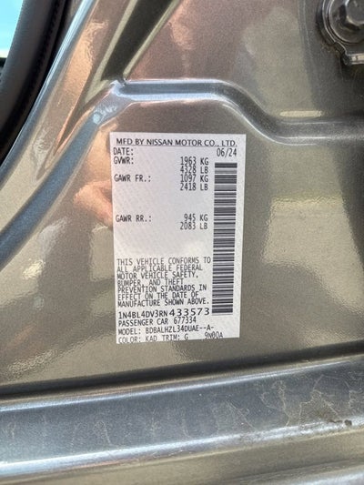 2024 Nissan Altima 2.5 SV